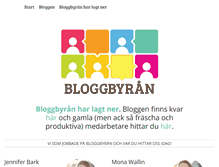 Tablet Screenshot of bloggbyran.se